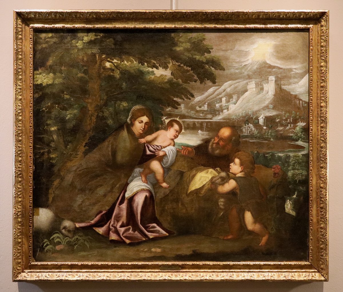 Sacra Famiglia, Scuola di Tiziano Vecellio (Pieve di Cadore, 1490 - Venezia, -photo-2