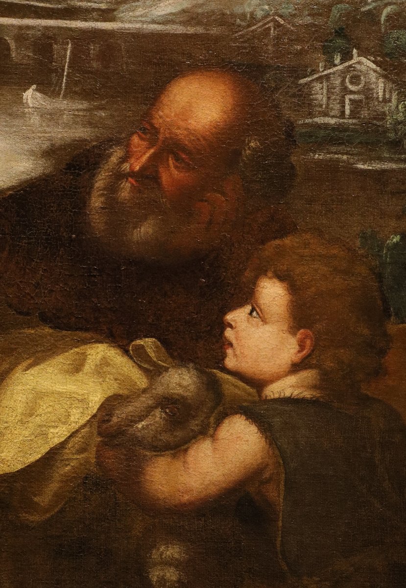 Sacra Famiglia, Scuola di Tiziano Vecellio (Pieve di Cadore, 1490 - Venezia, -photo-5