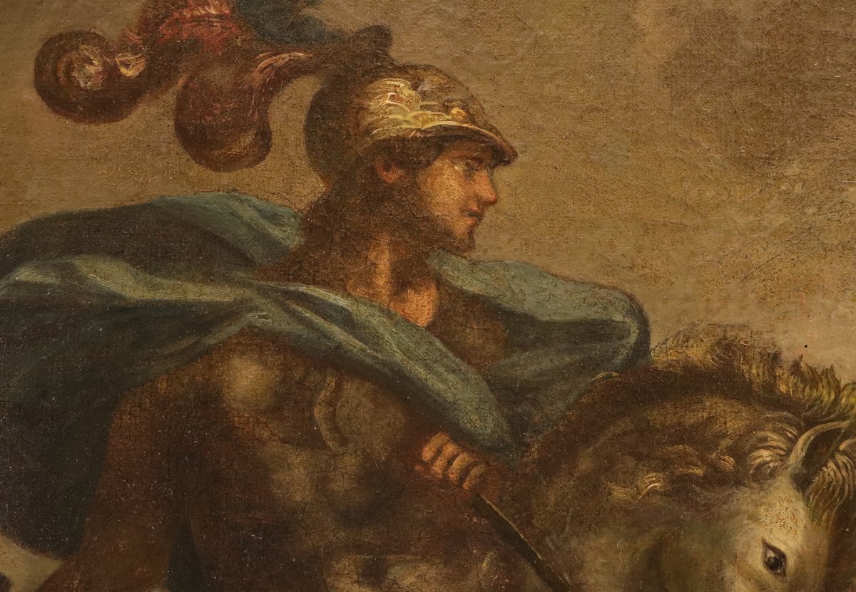San Giorgio e il Drago, Scuola toscana XVII - XVIII secolo-photo-4