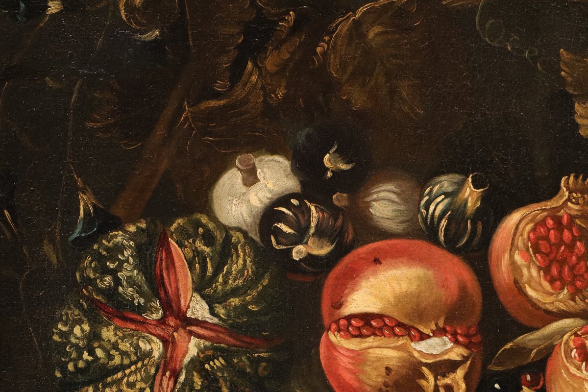 Natura morta con frutta, Michele Pace, detto Michelangelo del Campidoglio (Roma, 1625 - 1669)-photo-1