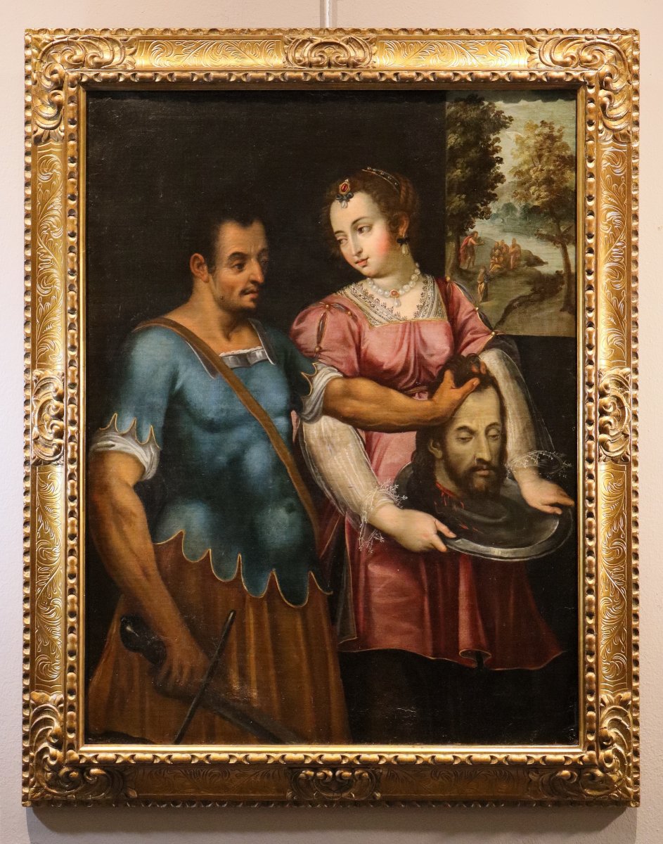 Bernardino Campi (Cremona 1522 -1591), Salomé con la testa del Battista-photo-2