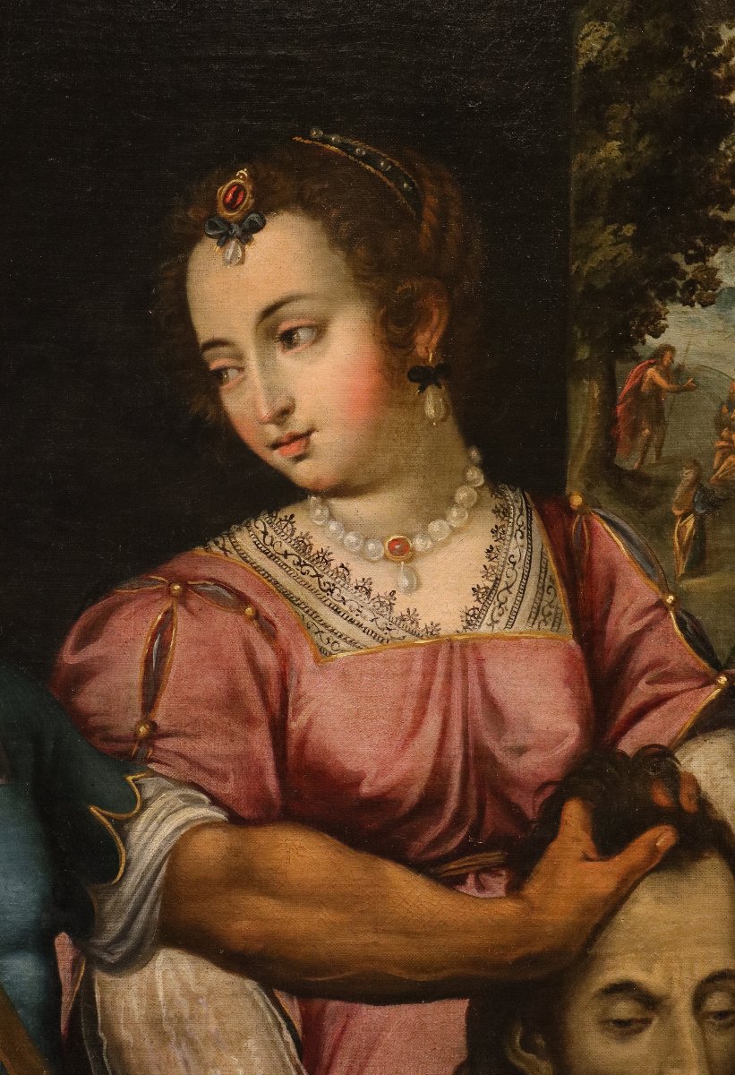 Bernardino Campi (Cremona 1522 -1591), Salomé con la testa del Battista-photo-3