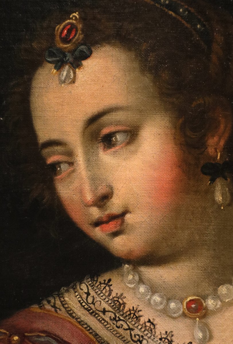 Bernardino Campi (Cremona 1522 -1591), Salomé con la testa del Battista-photo-8