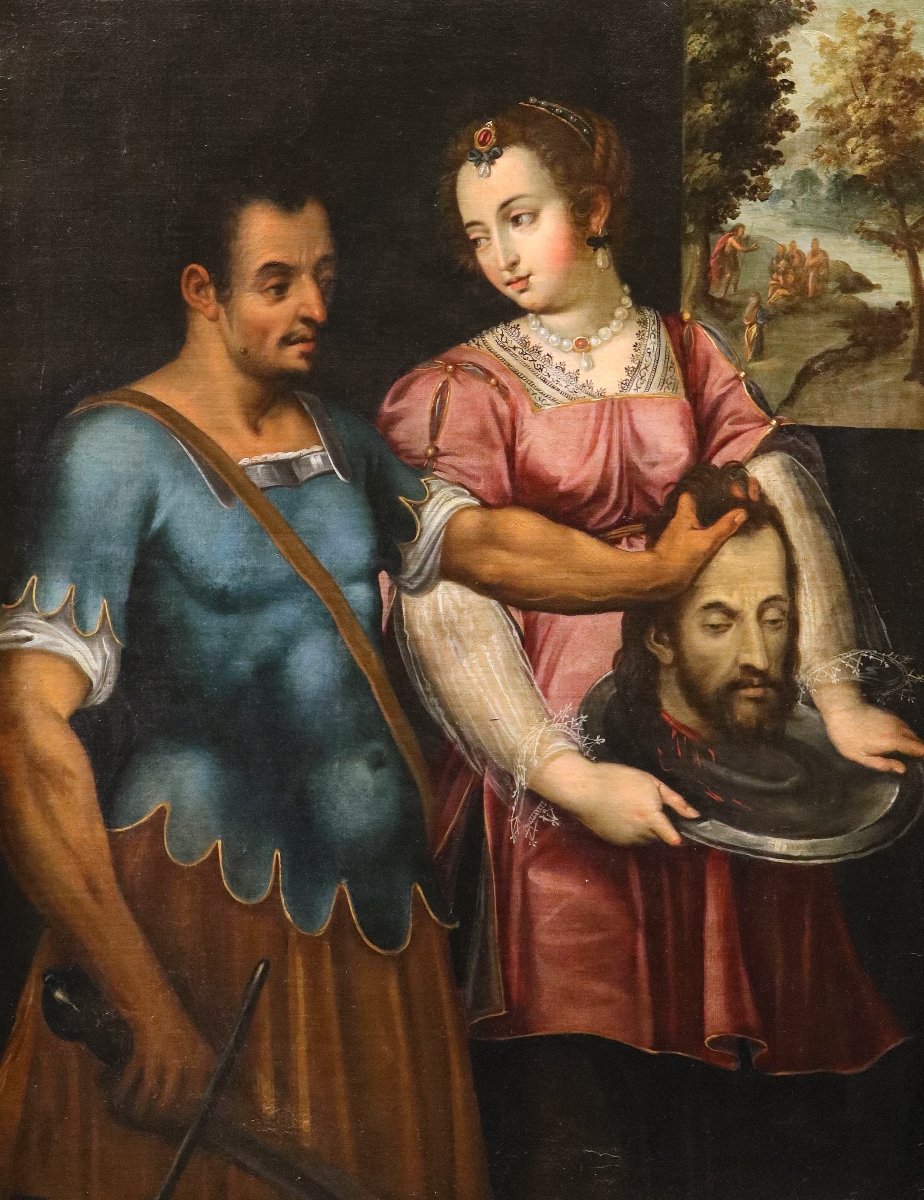 Bernardino Campi (Cremona 1522 -1591), Salomé con la testa del Battista