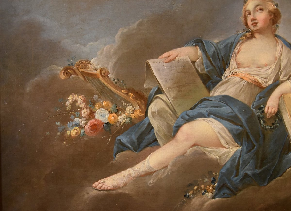Allegoria della Poesia, Pierre Charles Trémolières (Cholet, 1703 - Paris, 1739)-photo-3