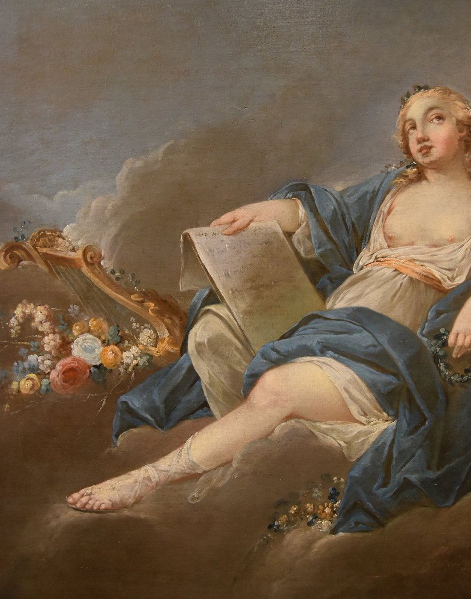 Allegoria della Poesia, Pierre Charles Trémolières (Cholet, 1703 - Paris, 1739)-photo-4