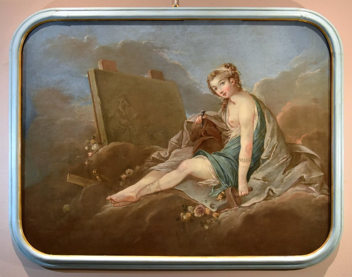 Allegoria della Scultura, Pierre Charles Trémolières (Cholet, 1703 - Paris, 1739)-photo-2