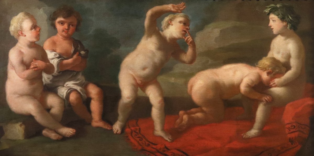 Il gioco dello schiaffo, Francesco De Mura (Napoli, 1696 – Napoli, 1782) e bottega