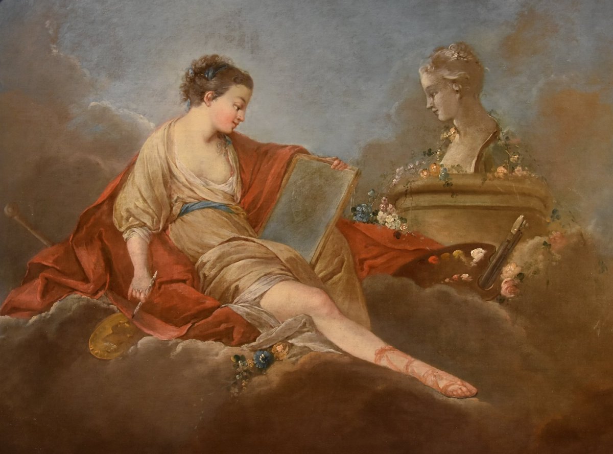 Allegoria della Pittura e del Disegno, Pierre Charles Trémolières (Cholet, 1703 - Paris, 1739)