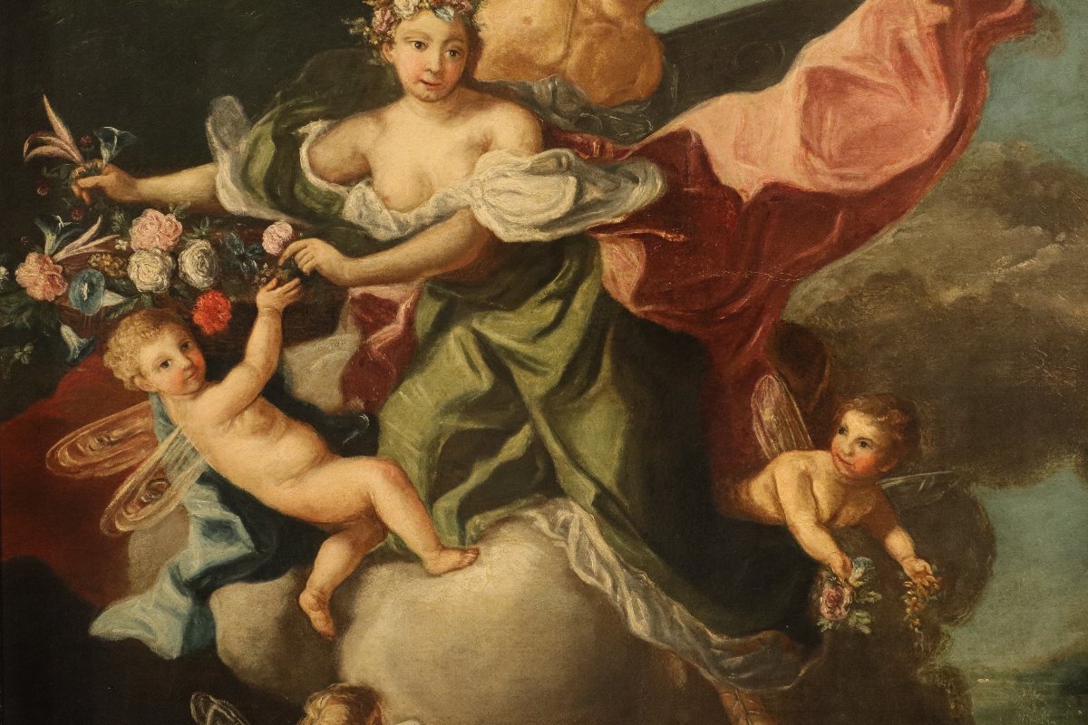 Trionfo di Flora e Zefiro, Jacopo Amigoni (Venezia, 1682 - Madrid, 1752) cerchia-photo-1