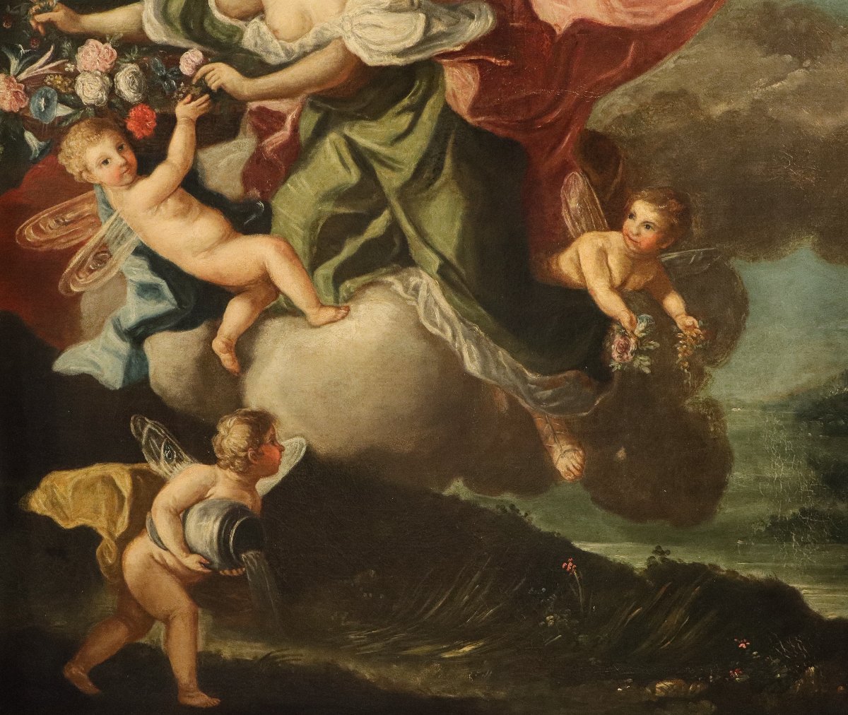 Trionfo di Flora e Zefiro, Jacopo Amigoni (Venezia, 1682 - Madrid, 1752) cerchia-photo-3