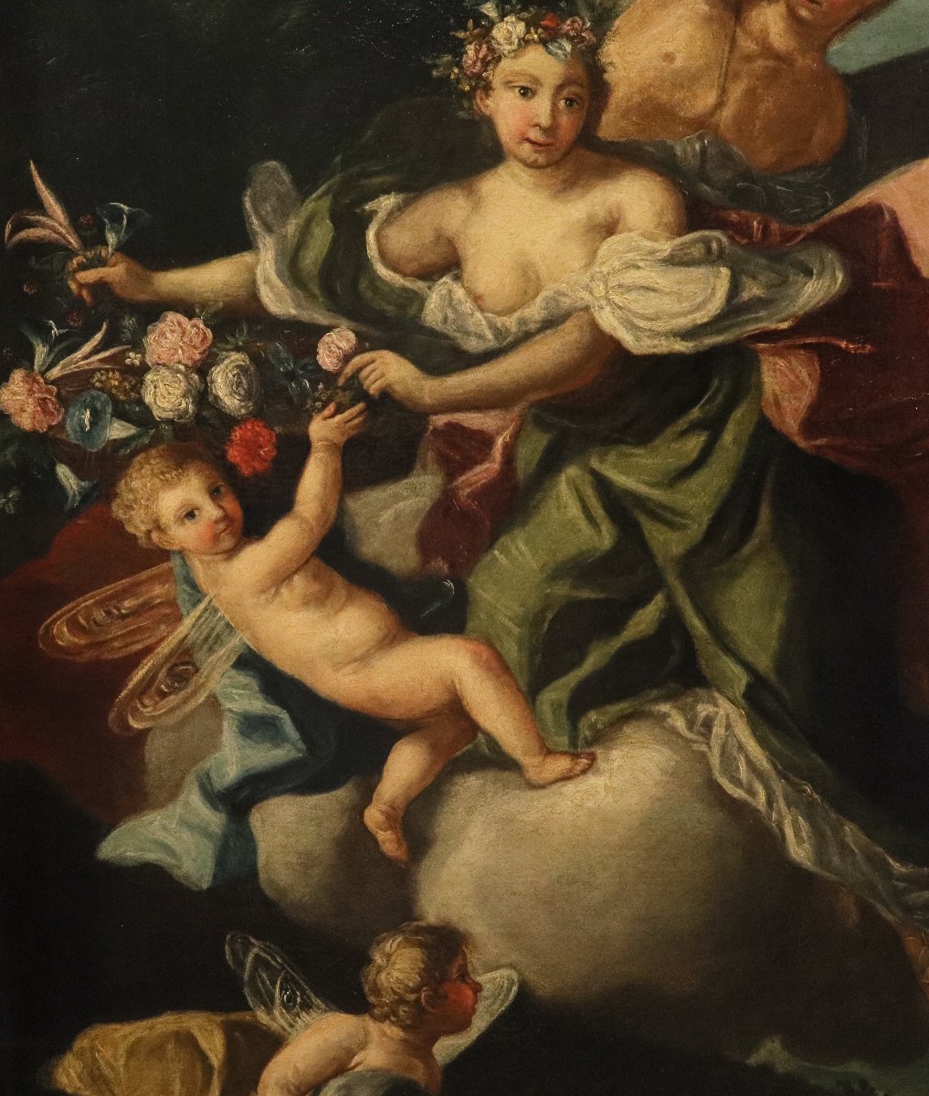 Trionfo di Flora e Zefiro, Jacopo Amigoni (Venezia, 1682 - Madrid, 1752) cerchia-photo-4