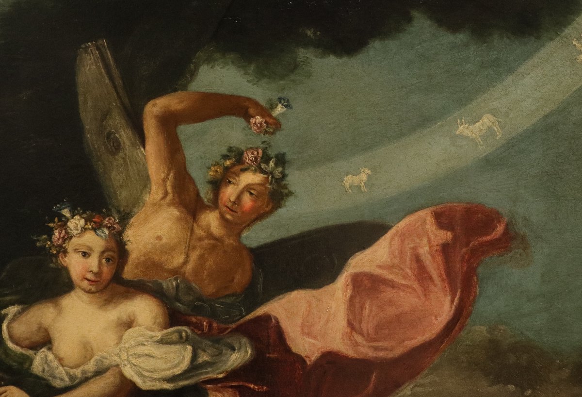 Trionfo di Flora e Zefiro, Jacopo Amigoni (Venezia, 1682 - Madrid, 1752) cerchia-photo-6