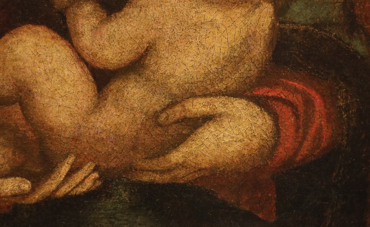 Pittore leonardesco (primi del XVI secolo), Madonna con Bambino-photo-1