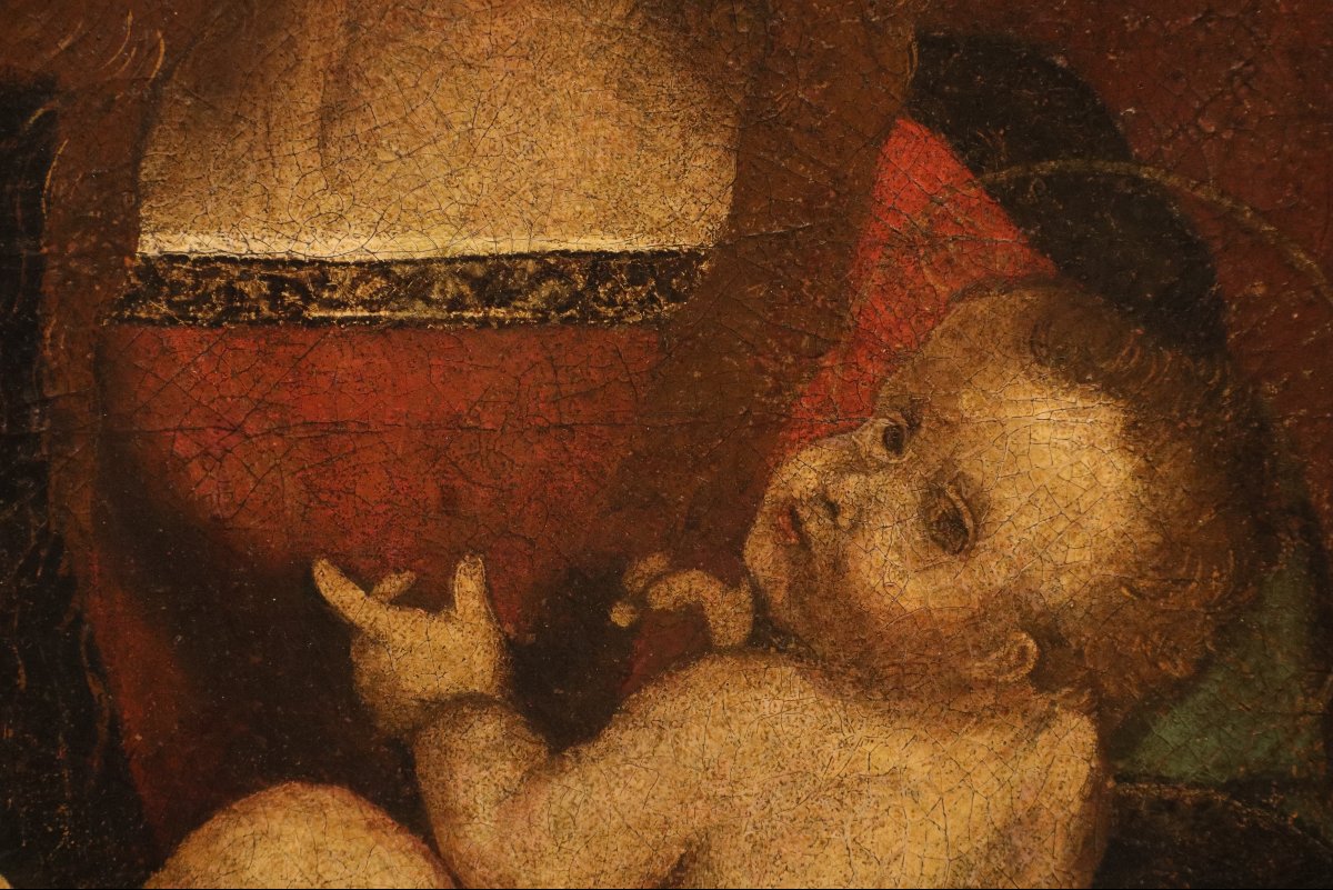 Pittore leonardesco (primi del XVI secolo), Madonna con Bambino-photo-2