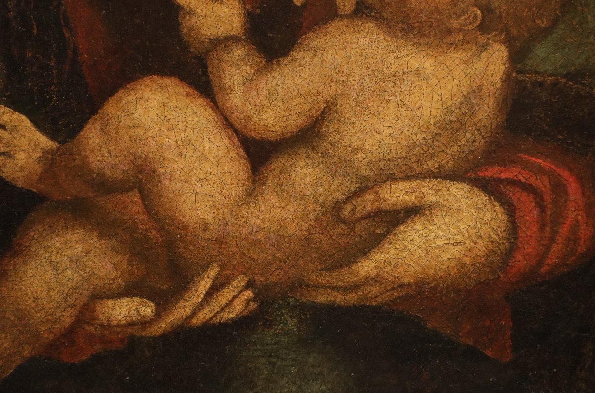 Pittore leonardesco (primi del XVI secolo), Madonna con Bambino-photo-3