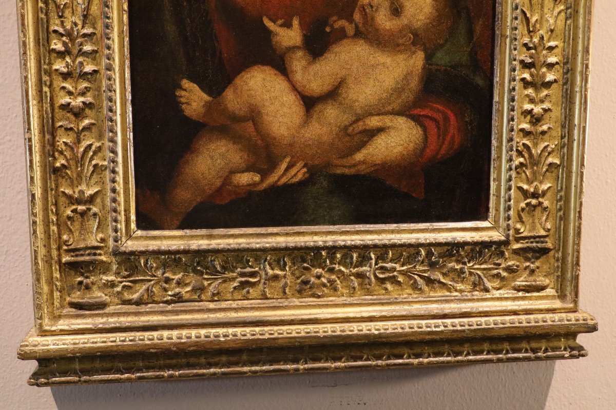 Pittore leonardesco (primi del XVI secolo), Madonna con Bambino-photo-4
