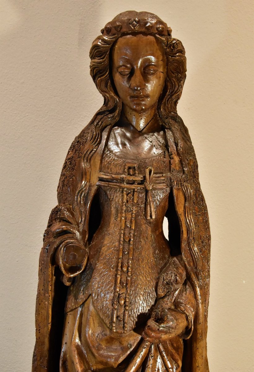 Scultura lignea, Santa Caterina, Basso Reno 1480 circa-photo-2