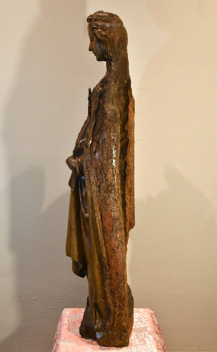 Scultura lignea, Santa Caterina, Basso Reno 1480 circa-photo-5