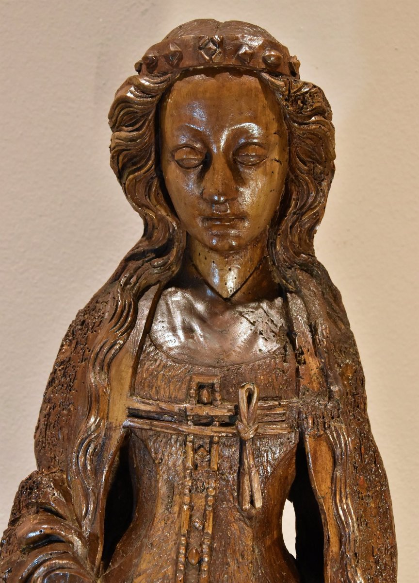 Scultura lignea, Santa Caterina, Basso Reno 1480 circa-photo-7