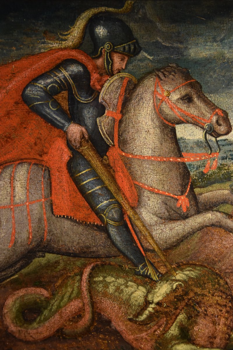 San Giorgio e il Drago, Alessio Baldovinetti (Firenze, 1427 – Firenze, 1499) cerchia-photo-2