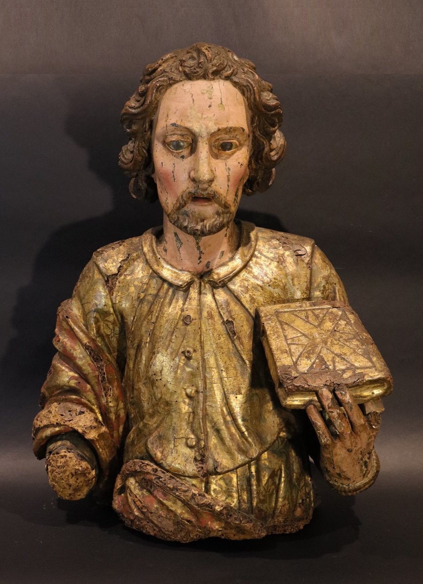 San Giovanni Evangelista e Santa Caterina d’Alessandria, Aniello Stellato (Napoli 1593 – 1648)-photo-3