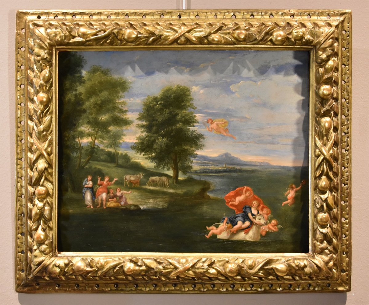 Il Rapimento di Europa, Francesco Albani (Bologna 1578 - 1660) Seguace di-photo-2