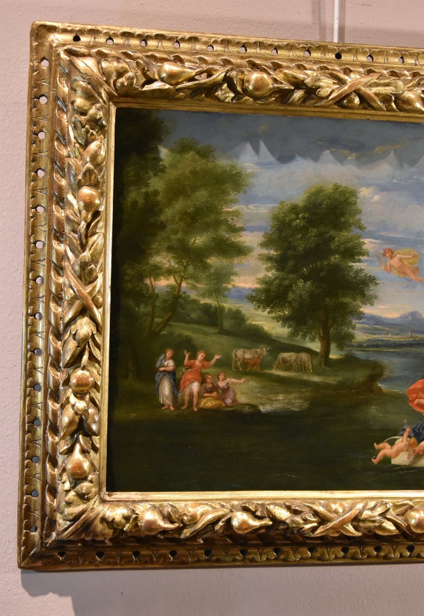 Il Rapimento di Europa, Francesco Albani (Bologna 1578 - 1660) Seguace di-photo-3