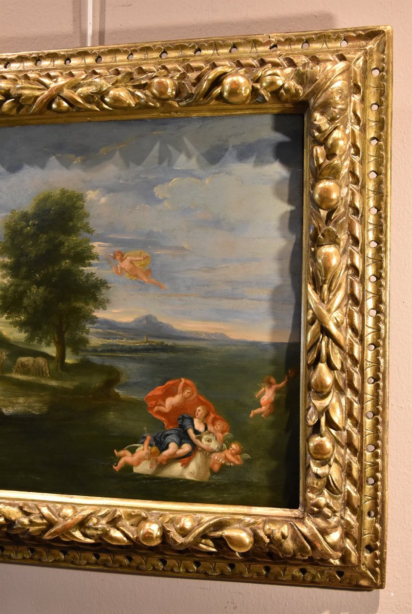 Il Rapimento di Europa, Francesco Albani (Bologna 1578 - 1660) Seguace di-photo-4