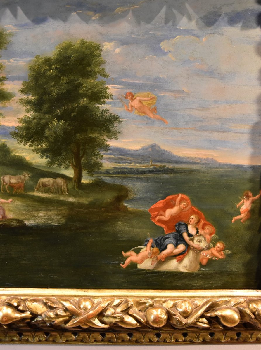 Il Rapimento di Europa, Francesco Albani (Bologna 1578 - 1660) Seguace di-photo-5