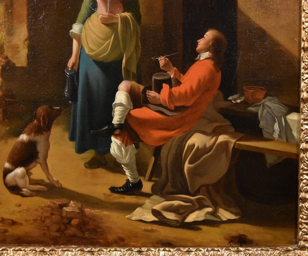 Scena galante all’ingresso di una locanda, Jan Vermeer d'Utrecht (Vers 1630 - 1692)-photo-3