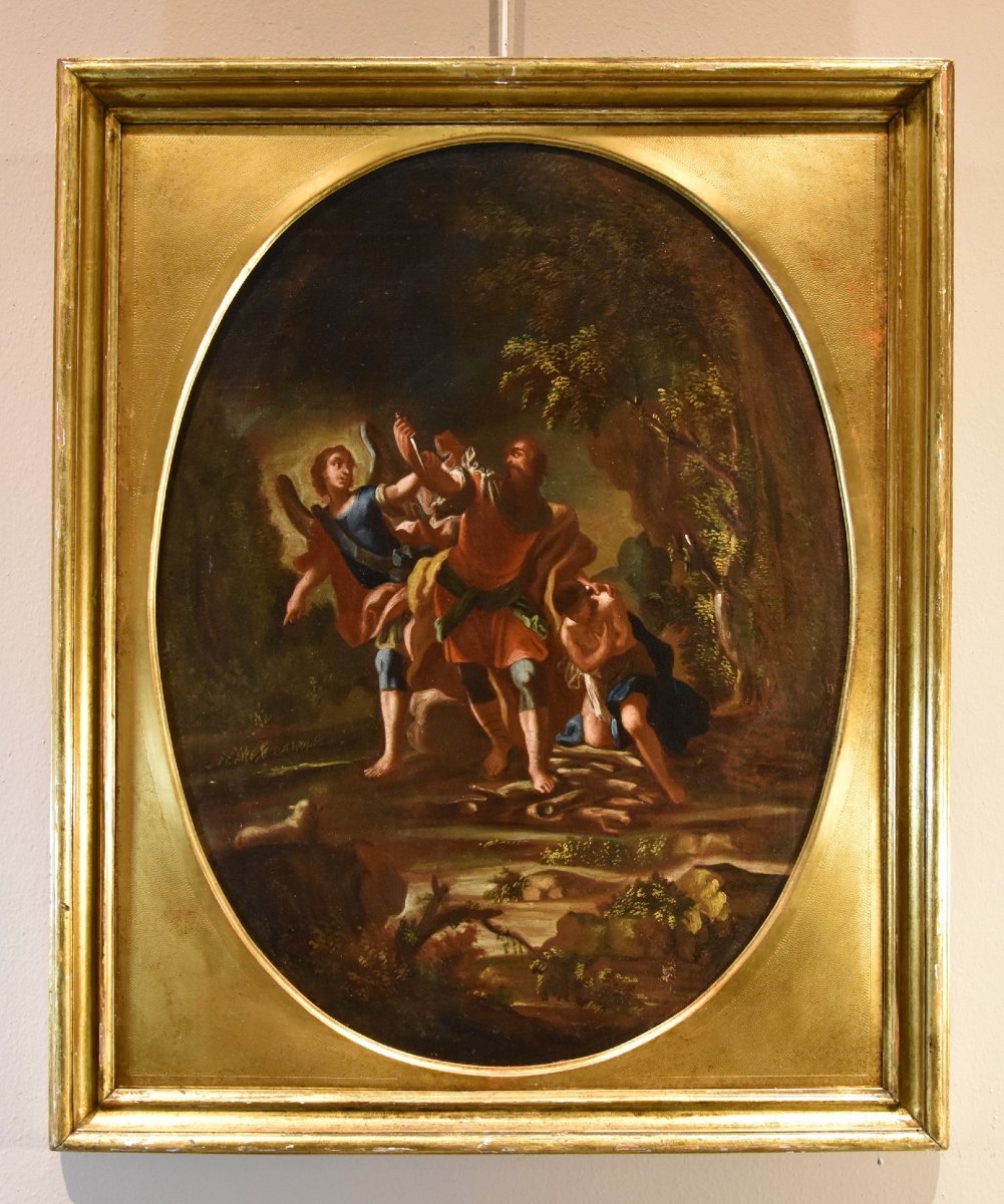 Agar e l'Angelo/ Il sacrificio di Isacco, Maestro napoletano del XVIII secolo-photo-3