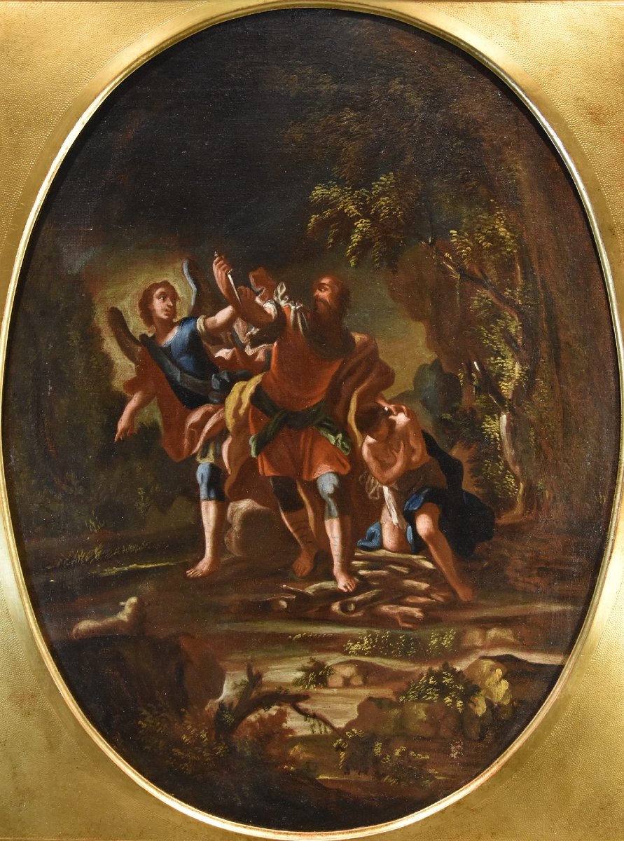  Agar e l'Angelo/ Il sacrificio di Isacco, Maestro napoletano del XVIII secolo-photo-4