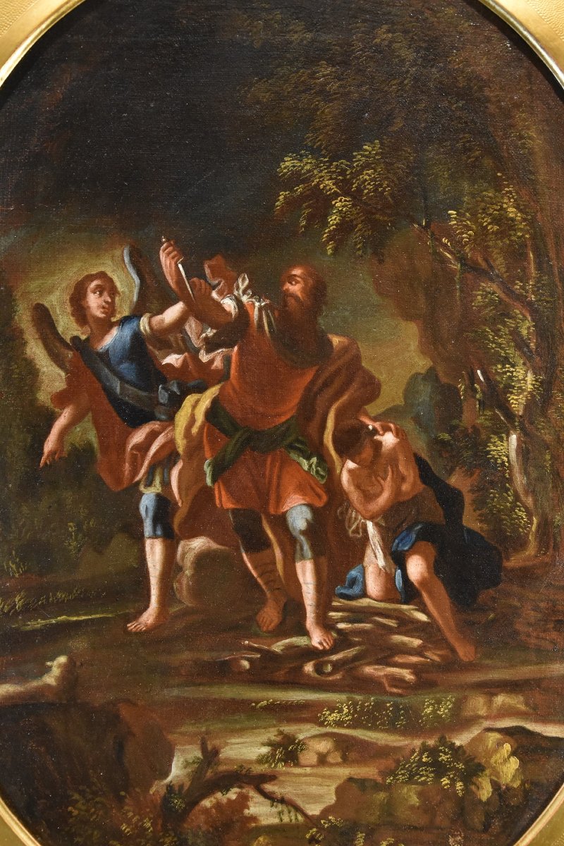  Agar e l'Angelo/ Il sacrificio di Isacco, Maestro napoletano del XVIII secolo-photo-1