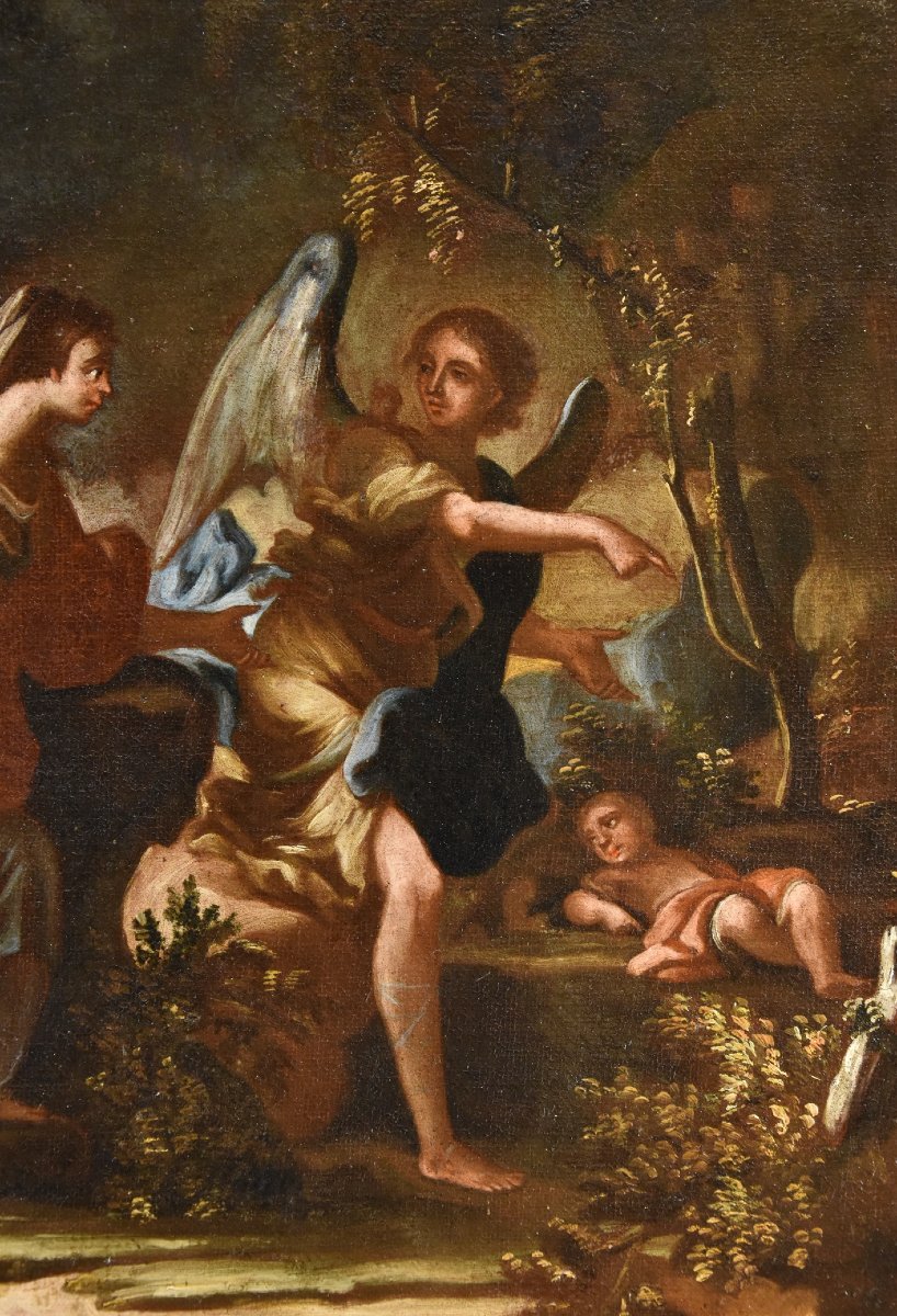  Agar e l'Angelo/ Il sacrificio di Isacco, Maestro napoletano del XVIII secolo-photo-6