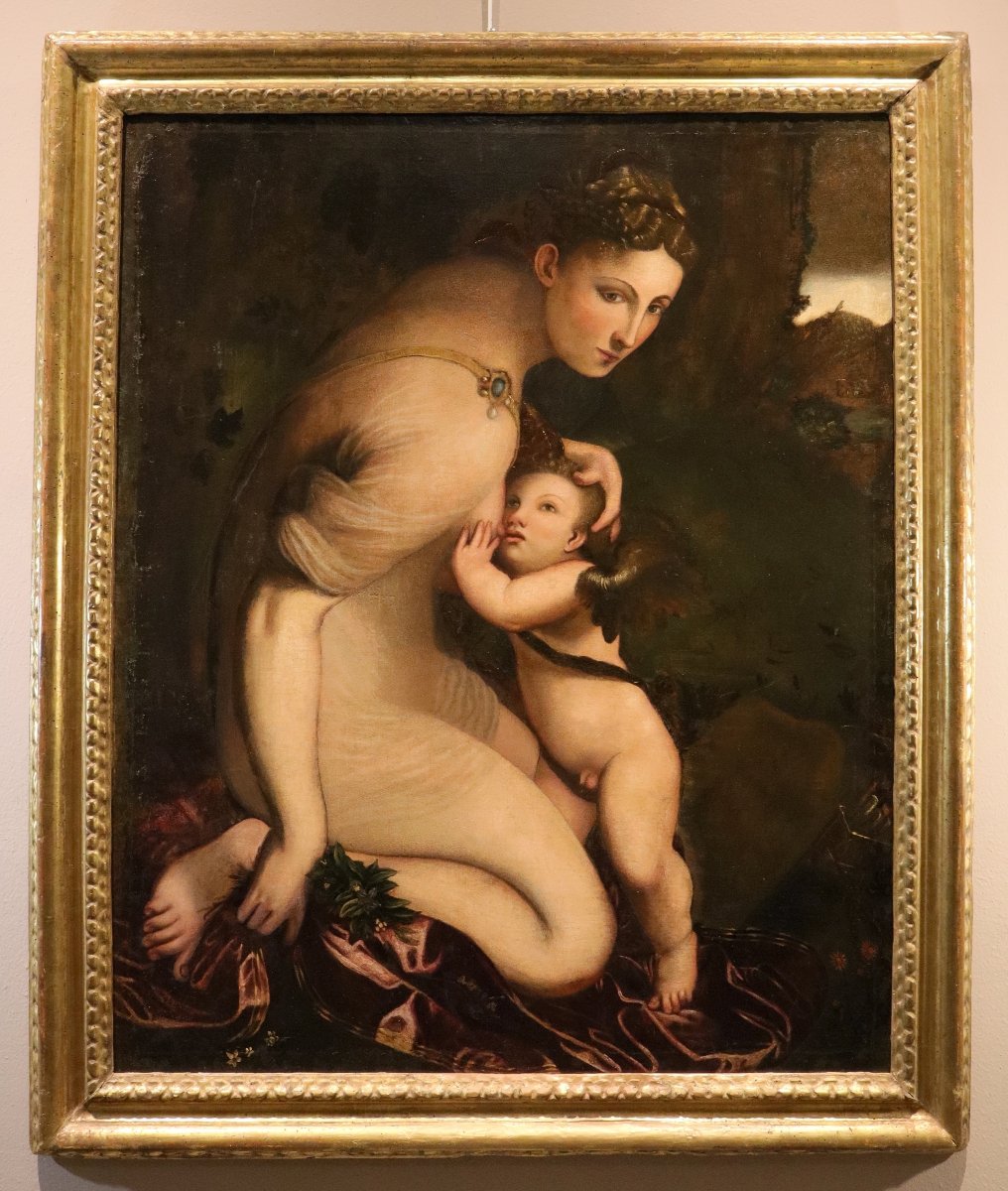 Venere che allatta Amore, Camillo Boccaccino (Cremona, 1505 – 1546) Seguace