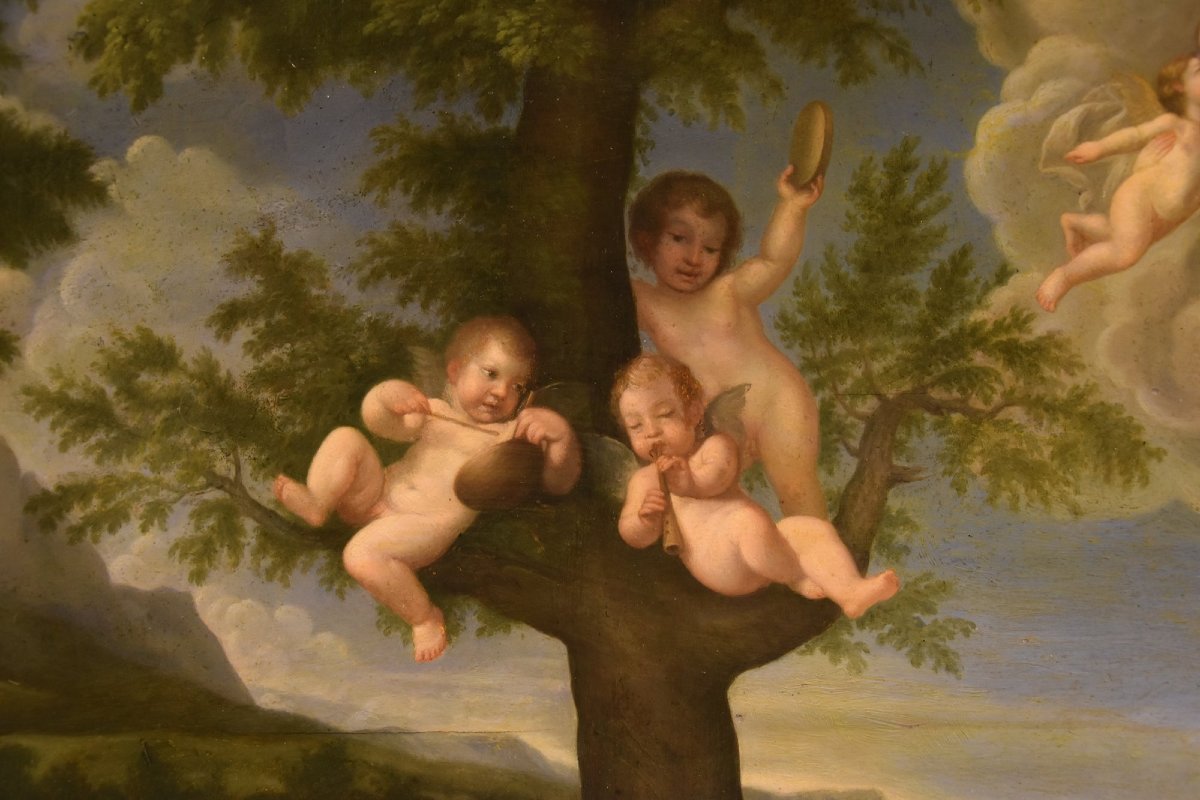 La danza degli amorini, Francesco Albani (Bologna 1578 - 1660) Copia da-photo-5