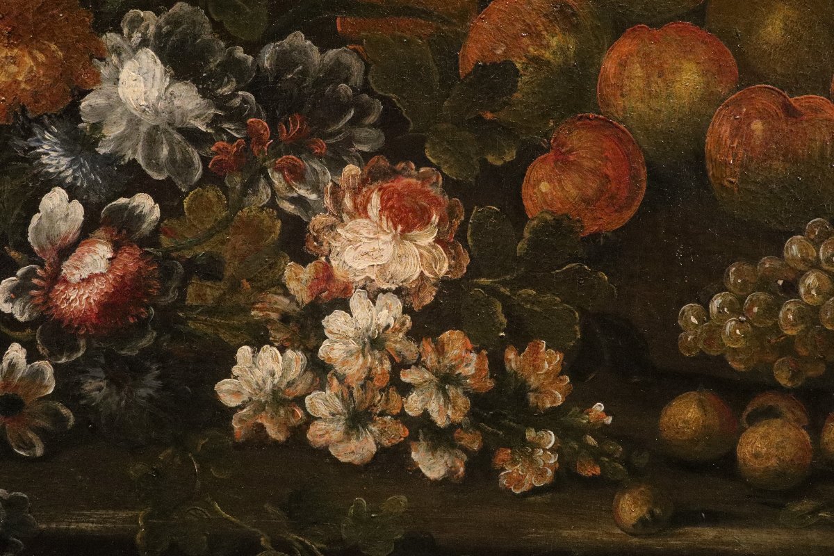 Felice Boselli (Piacenza, 1650 – Parma, 1732), Natura morta di fiori e frutta-photo-3