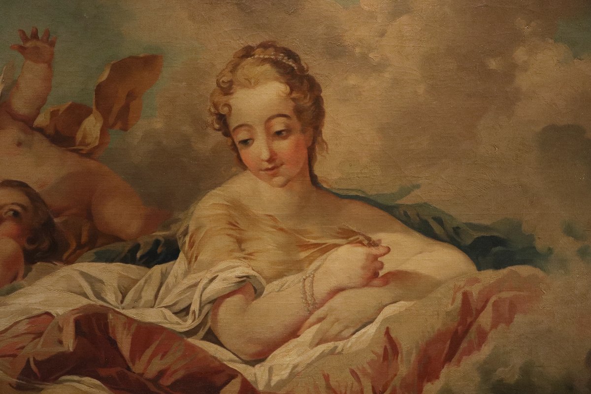 La nascita di Venere, Cerchia di Francois Boucher (Parigi, 1703 - 1770)-photo-4