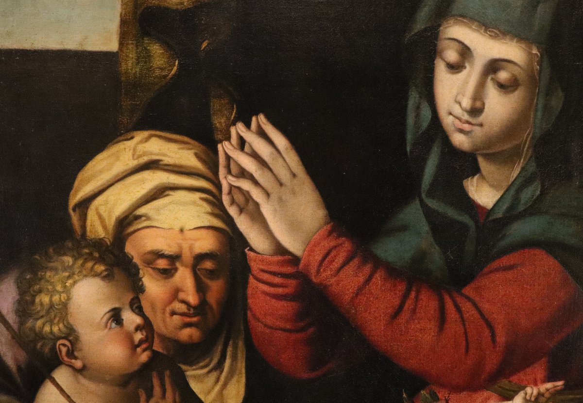 Madonna col Bambino, San Giovannino e Santa Elisabetta,  Scipione Pulzone (1540 -1598)-photo-1
