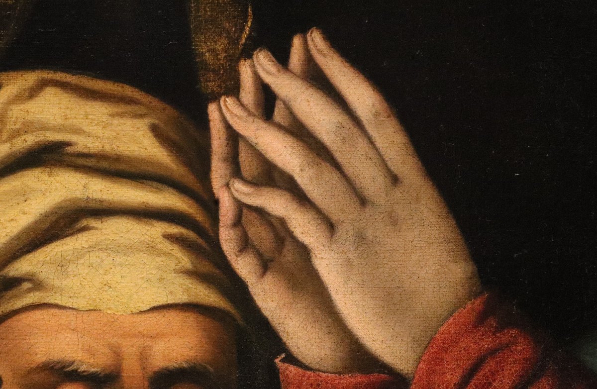 Madonna col Bambino, San Giovannino e Santa Elisabetta,  Scipione Pulzone (1540 -1598)-photo-3
