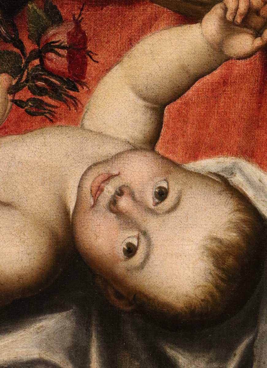 Madonna col Bambino, San Giovannino e Santa Elisabetta,  Scipione Pulzone (1540 -1598)-photo-5