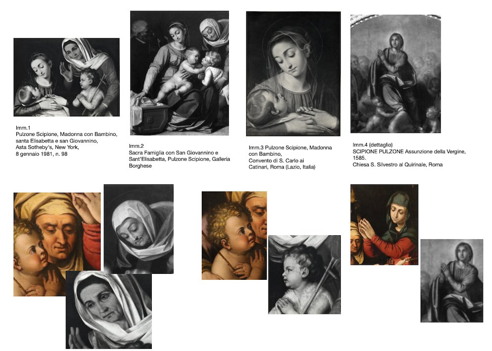 Madonna col Bambino, San Giovannino e Santa Elisabetta,  Scipione Pulzone (1540 -1598)-photo-7