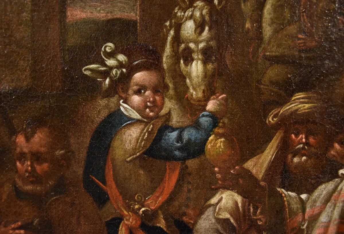 L’Adorazione dei Magi, Giovanni Stradano (Bruges 1523 - Firenze 1605) Bottega di-photo-5