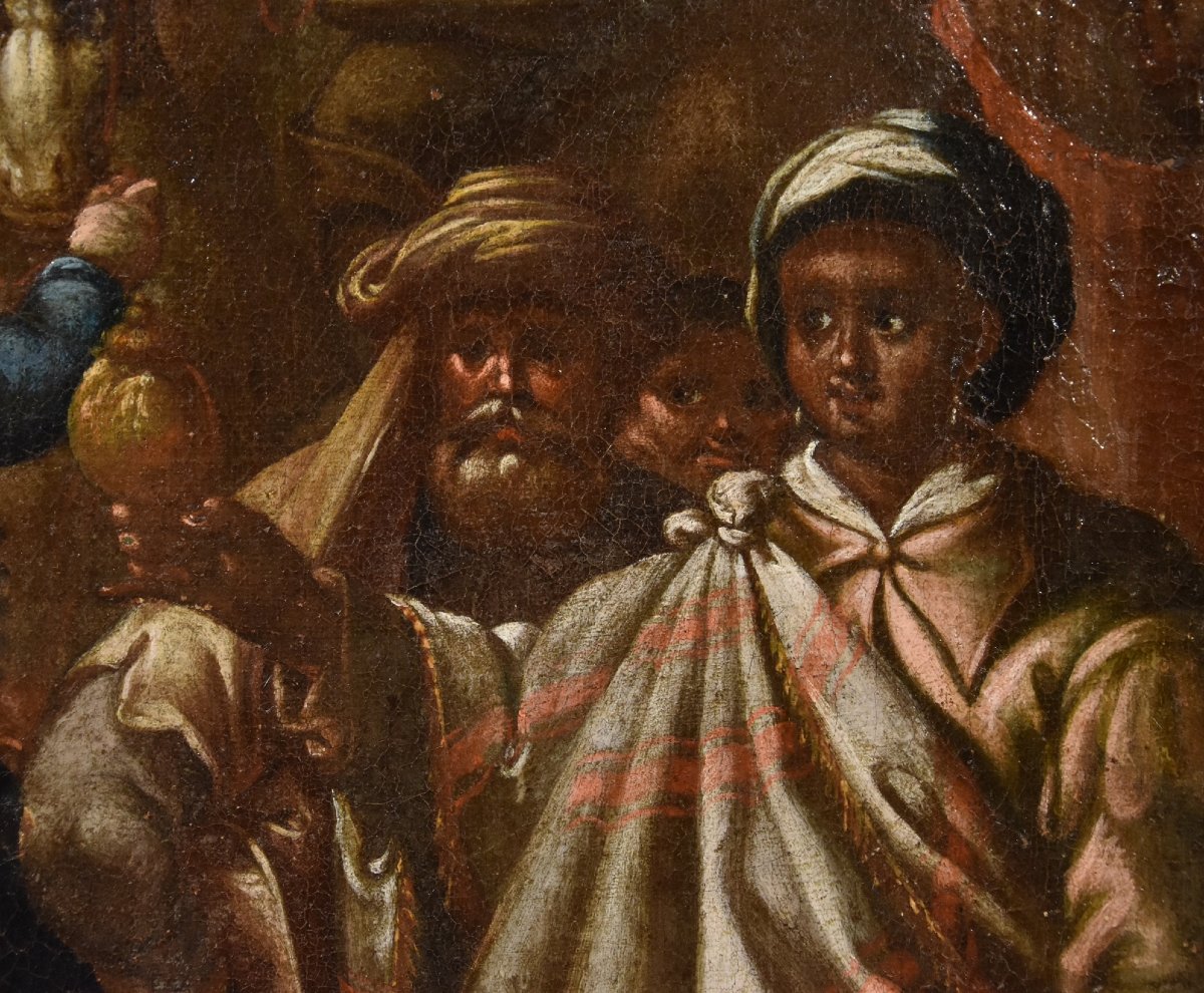 L’Adorazione dei Magi, Giovanni Stradano (Bruges 1523 - Firenze 1605) Bottega di-photo-6