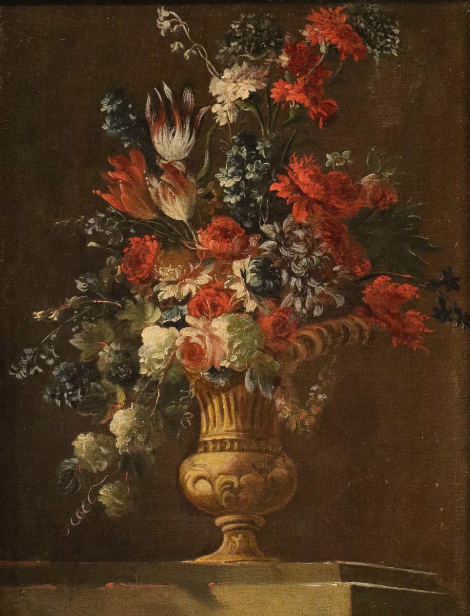 Coppia di nature morte di fiori, Francesco Lavagna (Napoli, 1684 - 1724)-photo-2