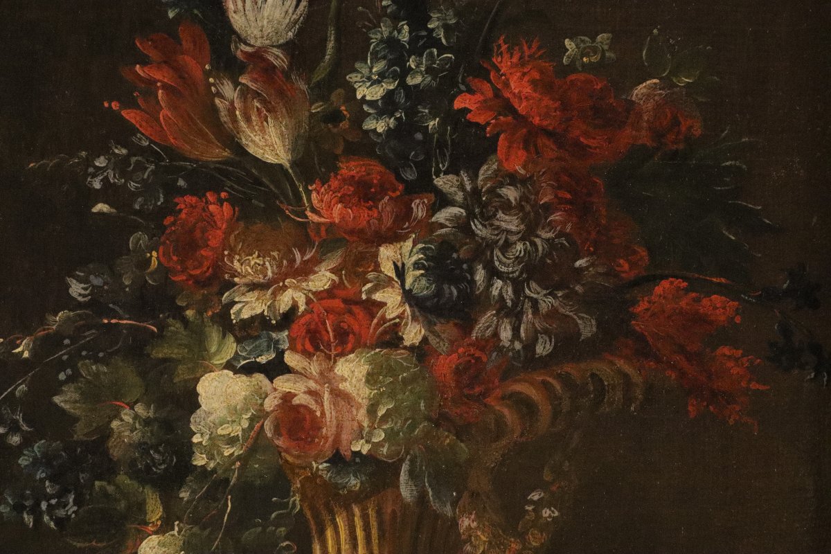 Coppia di nature morte di fiori, Francesco Lavagna (Napoli, 1684 - 1724)-photo-3