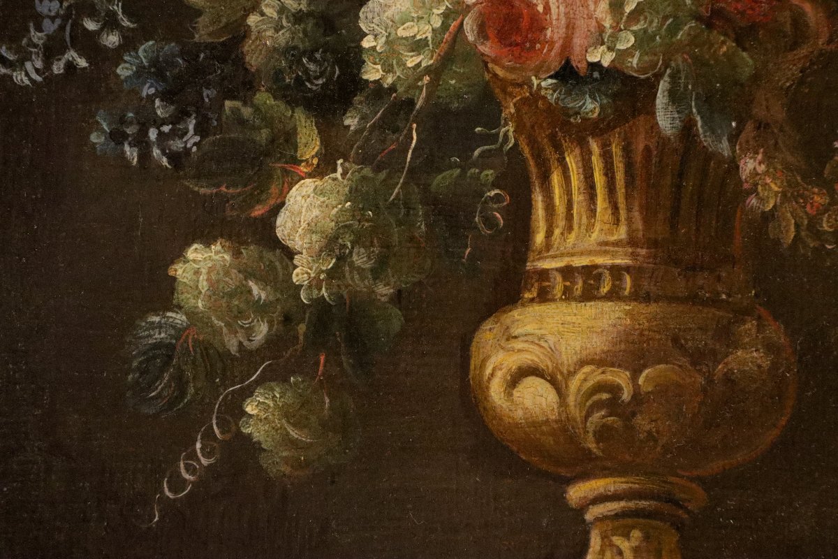 Coppia di nature morte di fiori, Francesco Lavagna (Napoli, 1684 - 1724)-photo-6