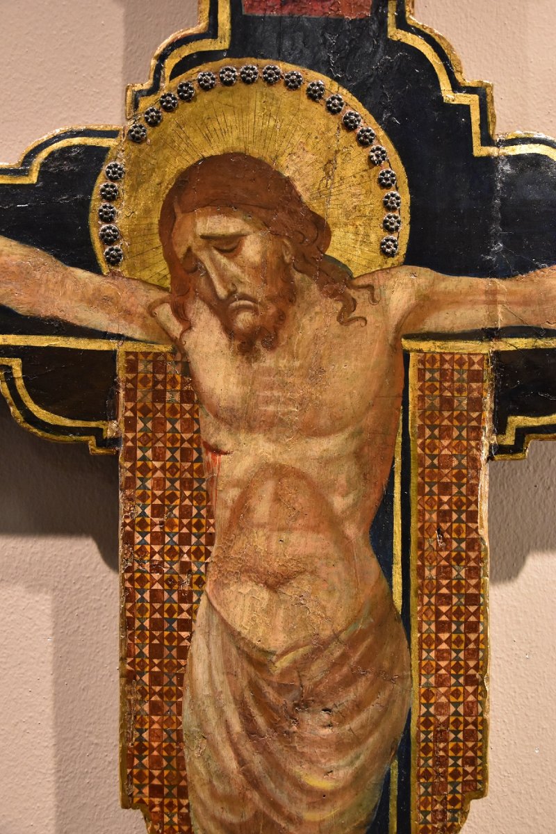 Antico Crocifisso con Dio Padre, la Vergine e San Giovanni-photo-2