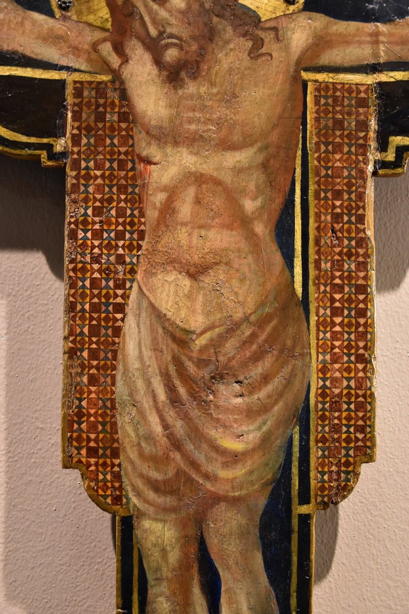 Antico Crocifisso con Dio Padre, la Vergine e San Giovanni-photo-3